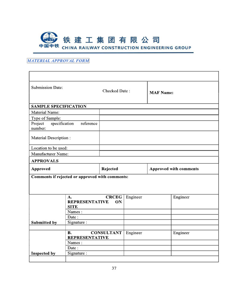 Material Form 01 | PDF