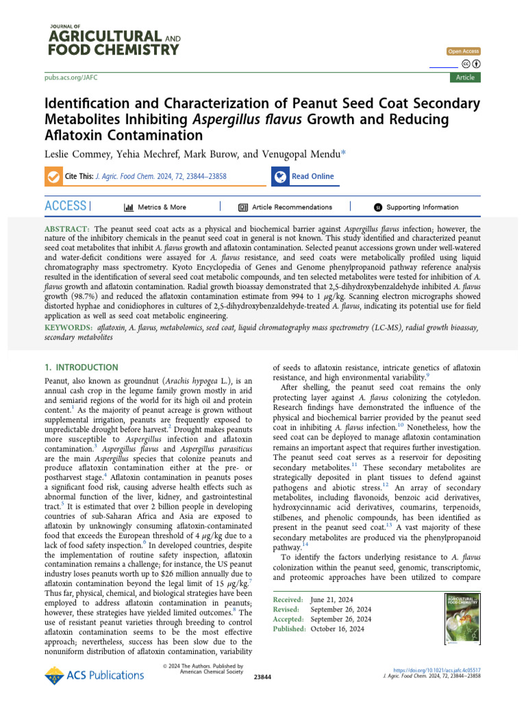 Ahmad-Identification and Characterization of Peanut Seed Coat Secondary ...