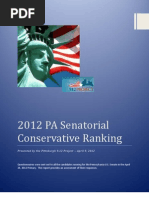 DRUM ROLL PLEASE 2012 Pittsburgh 9.12 Project Conservative Ranking