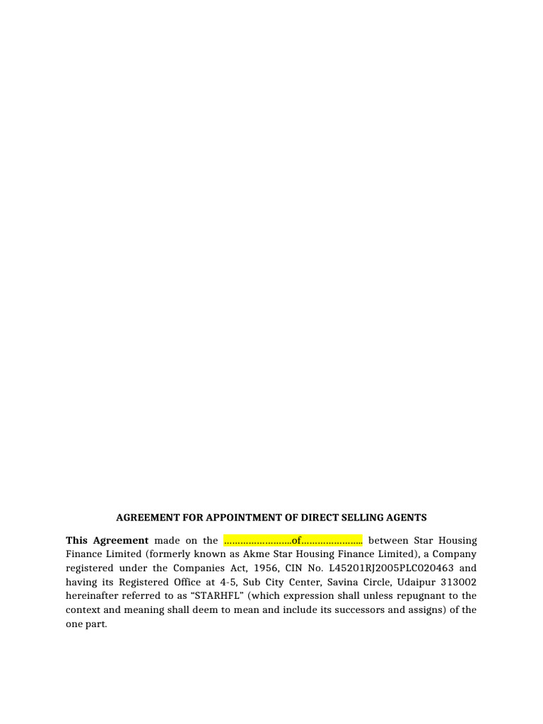 DSA Appointment Agreement Template | PDF | Indemnity | Breach Of Contract