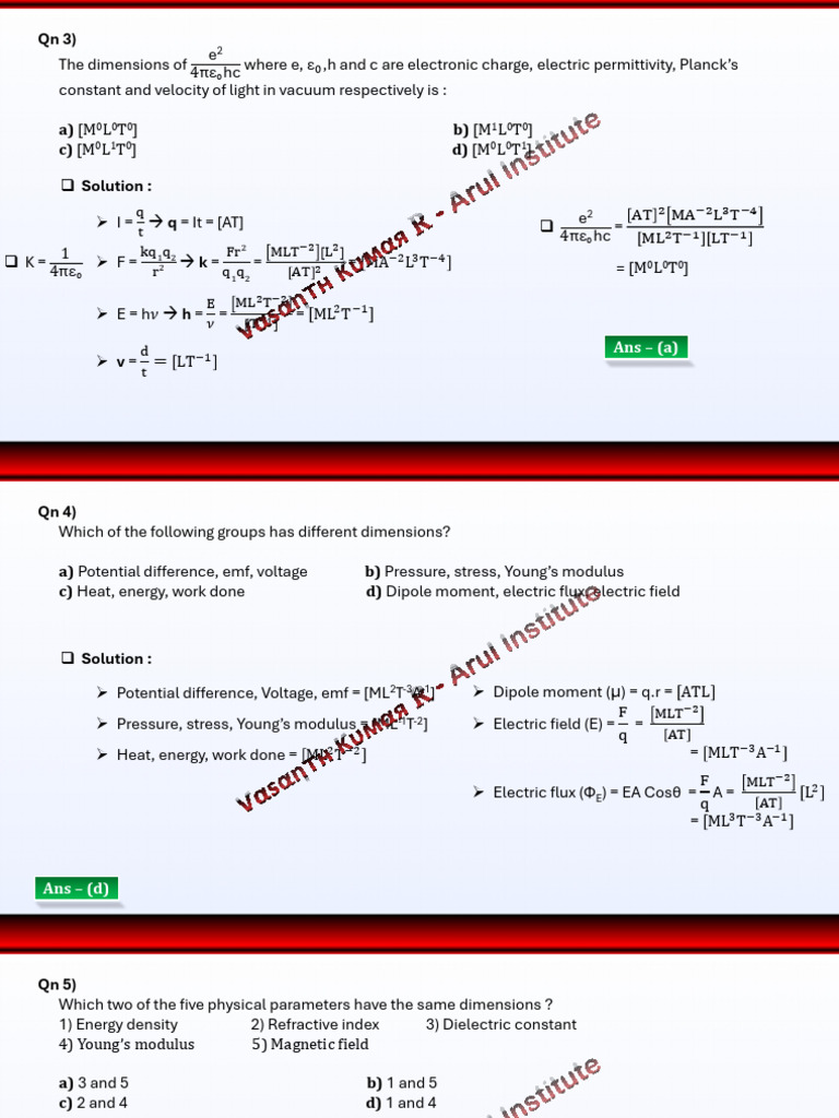 1.2 - Units and Measurement - NEET | PDF | Significant Figures | Angle