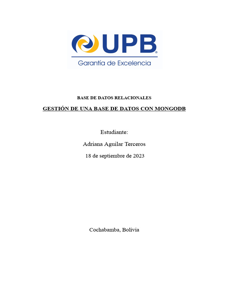 Proyecto Final BD | PDF | Datos | Bases de datos