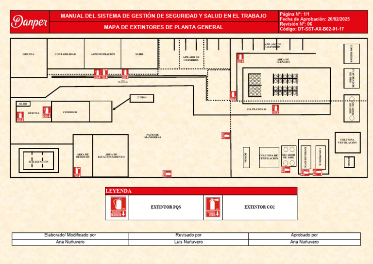 Mapa de Extintores de Planta General | PDF | Bienes manufacturados ...
