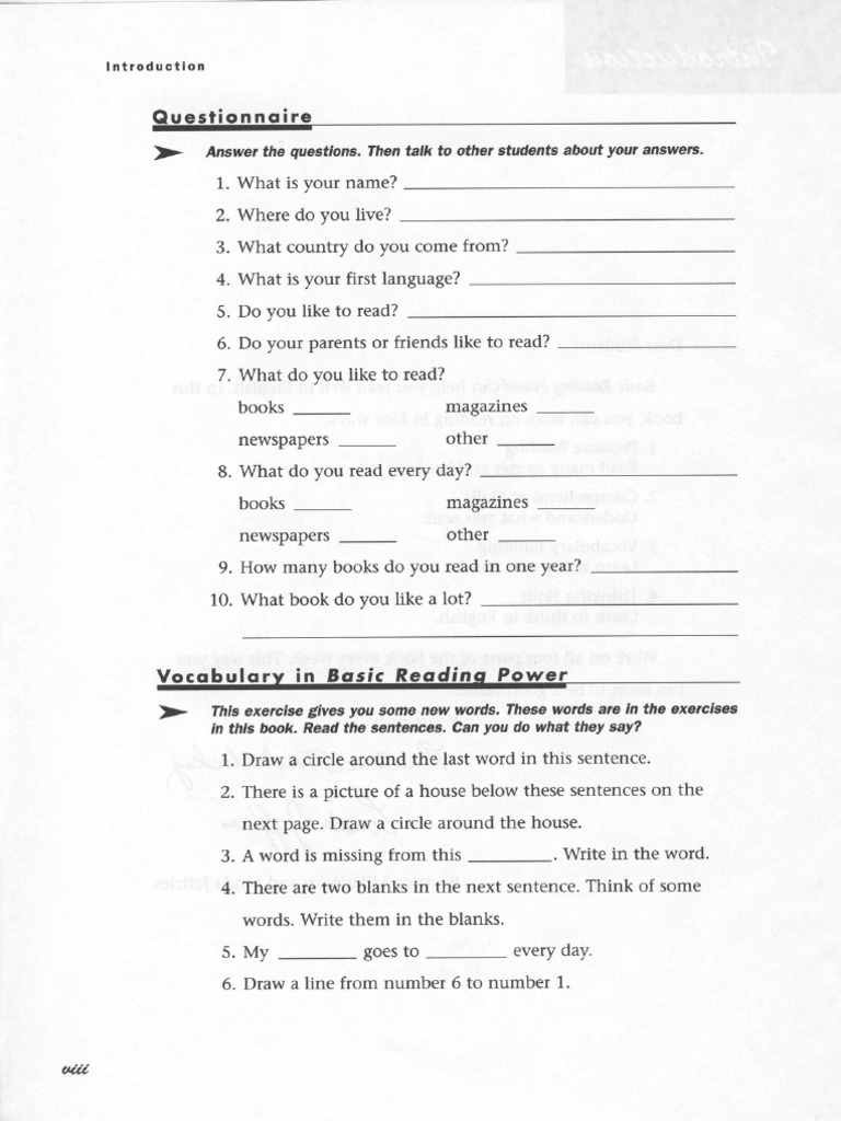 Questionnaire | PDF