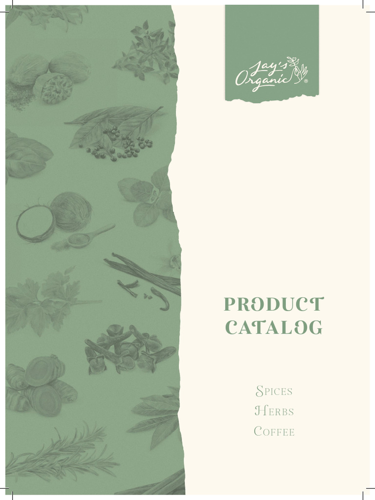 Organic Spices and Herbs Catalog | PDF | Nutmeg | Desserts