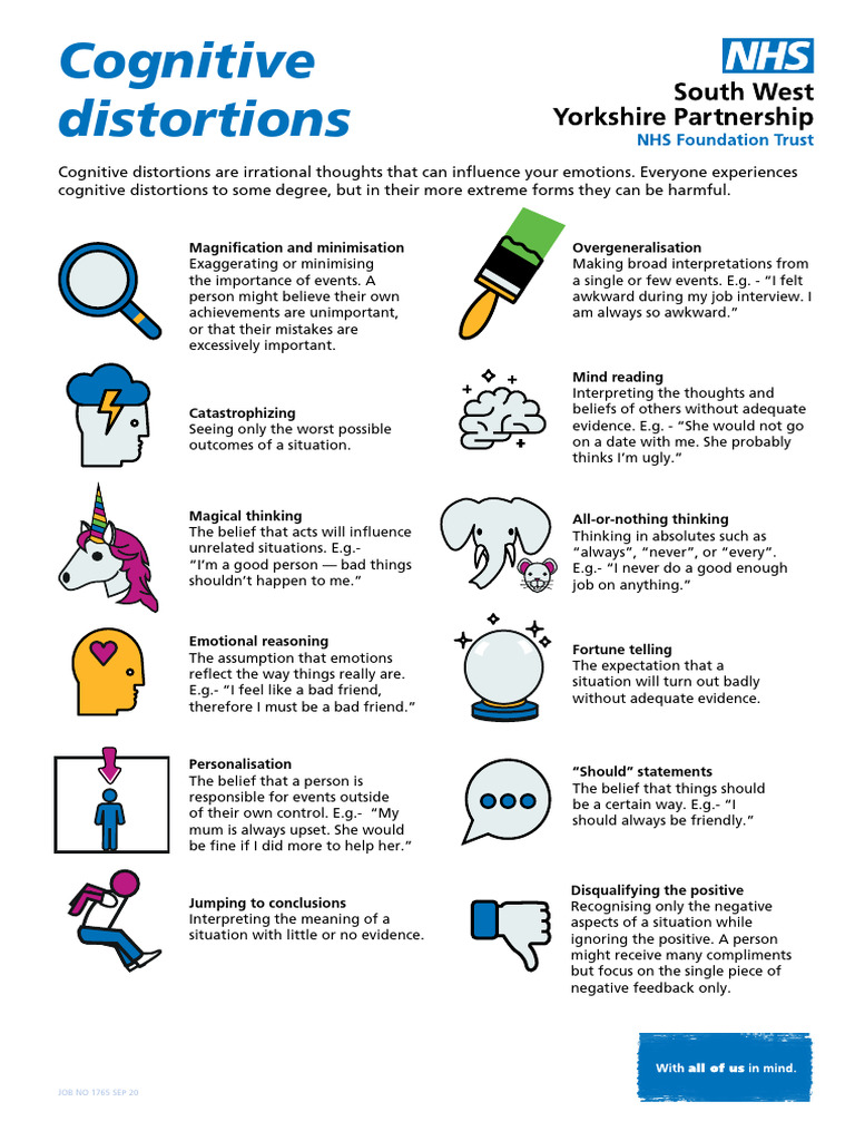 Common Cognitive Distortions Explained | PDF | Thought | Neuroscience
