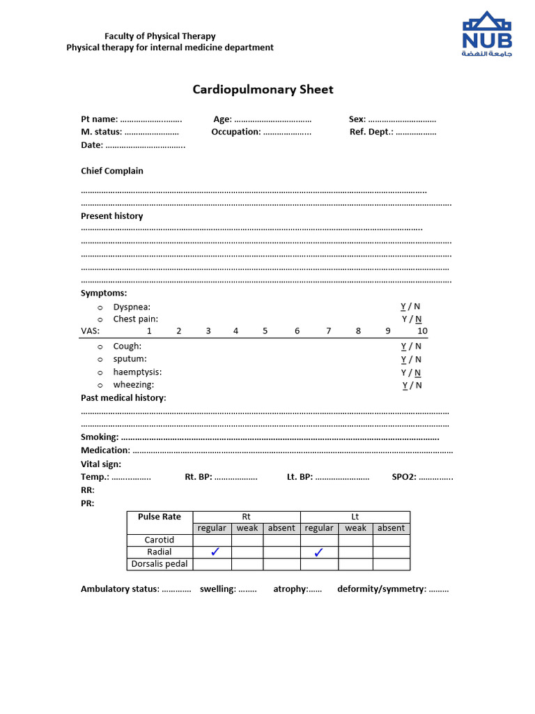 Cardiopulmonary Sheet | PDF | Diseases And Disorders | Pulmonology