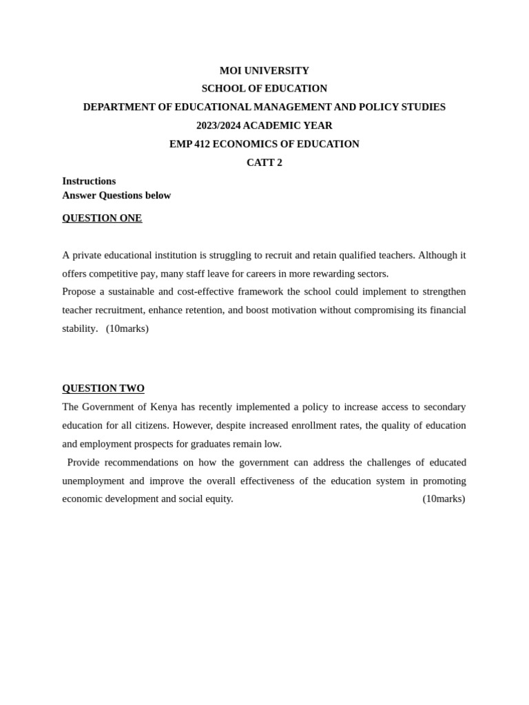 CATT 2 EMP 412 Group 1 | PDF