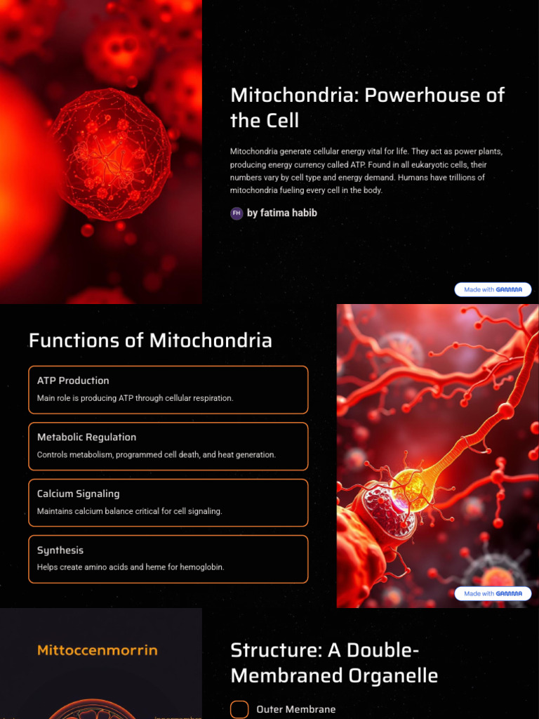 Mitochondria: Energy Production Explained | PDF | Mitochondrion ...