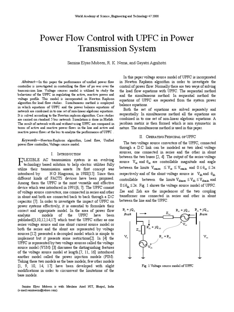 Power Flow Control for Engineers | PDF | Technology & Engineering