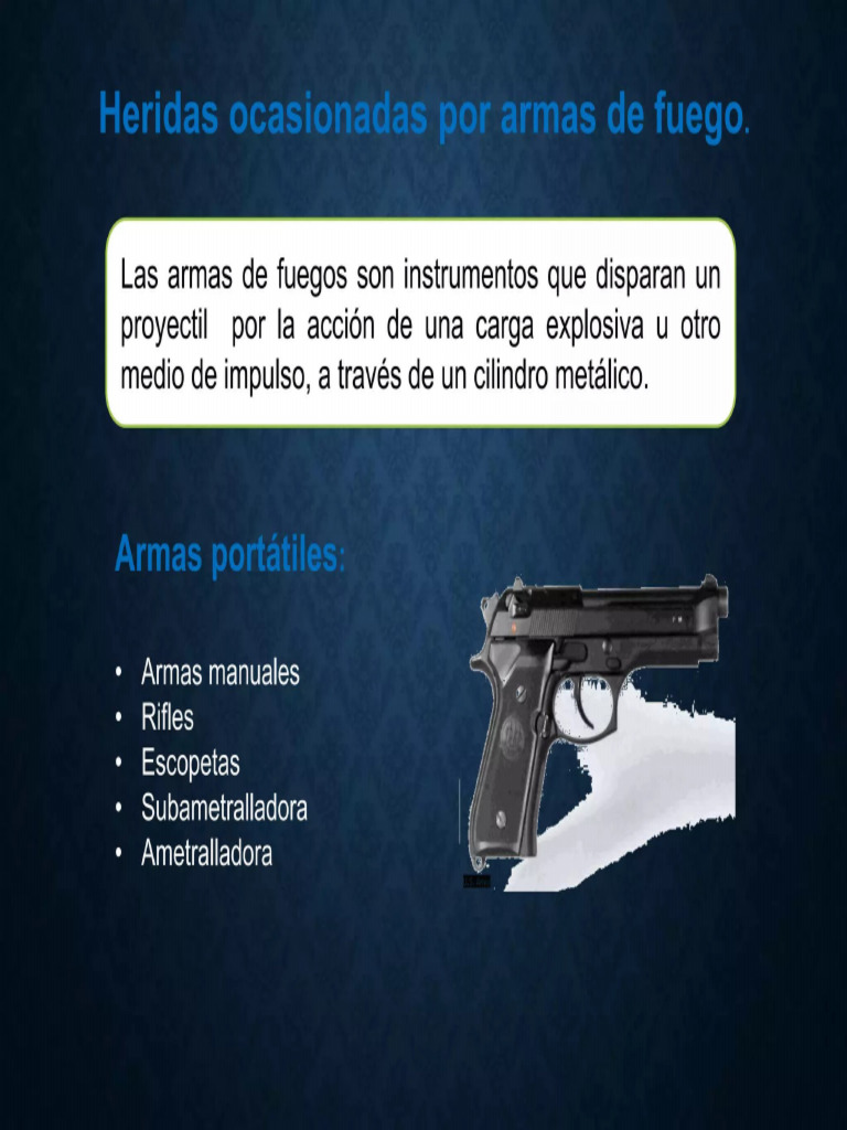 Heridas Por Arma de Fuego | PDF