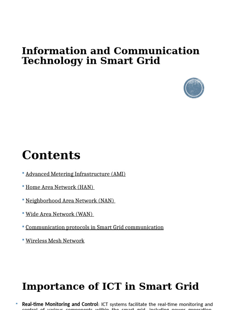 E2355002 Information and Communication Technology in Smart Grid | PDF ...