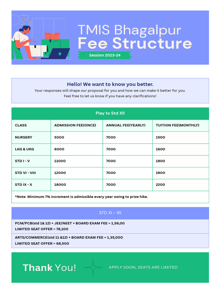St. Joseph School Fee Structure 2023-24 | PDF