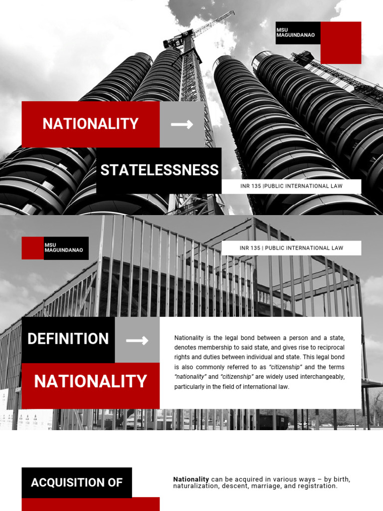 Understanding Nationality and Statelessness | PDF | Nationality ...