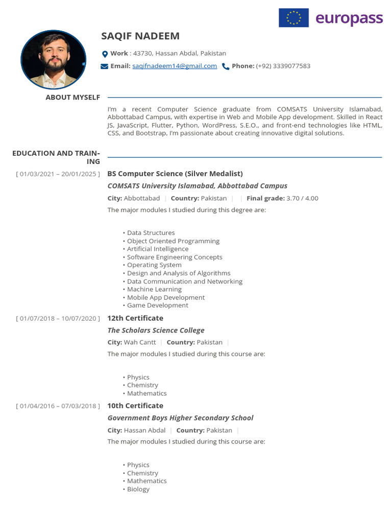 Computer Science Graduate & Developer Profile | PDF | Computing ...