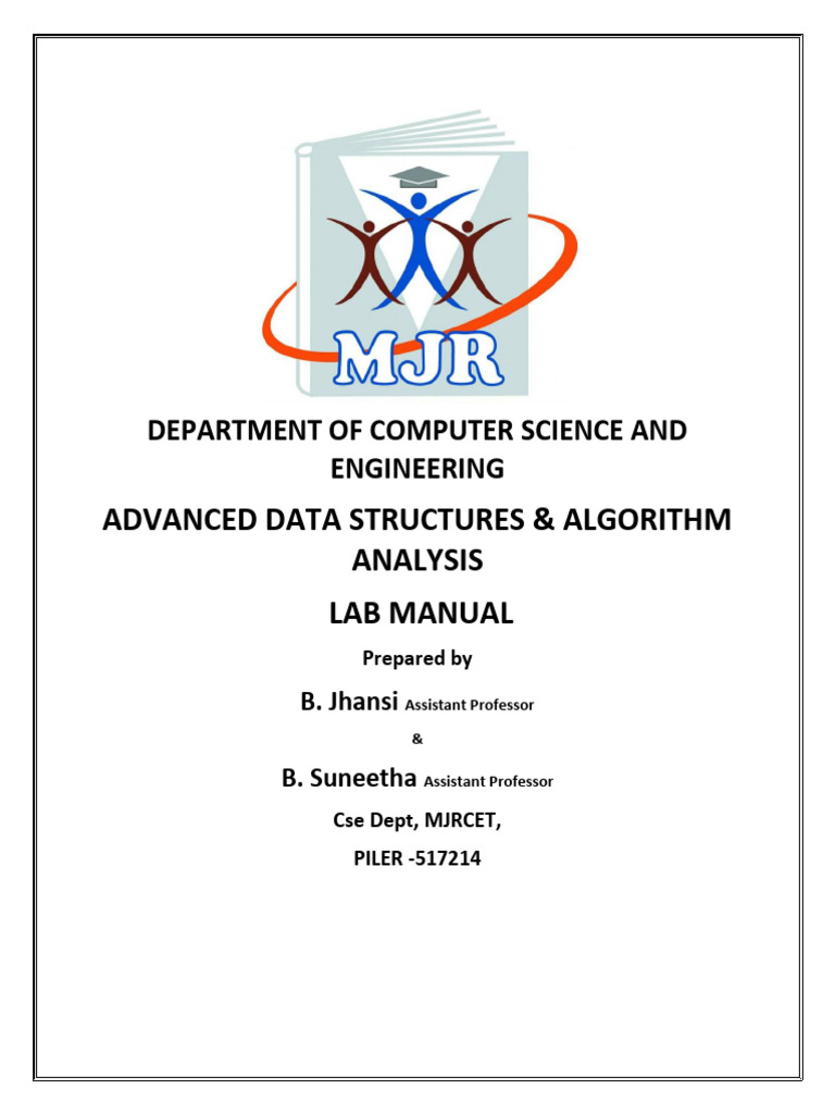 AVL and B-Tree Lab Manual | PDF | Integer (Computer Science) | Computer ...