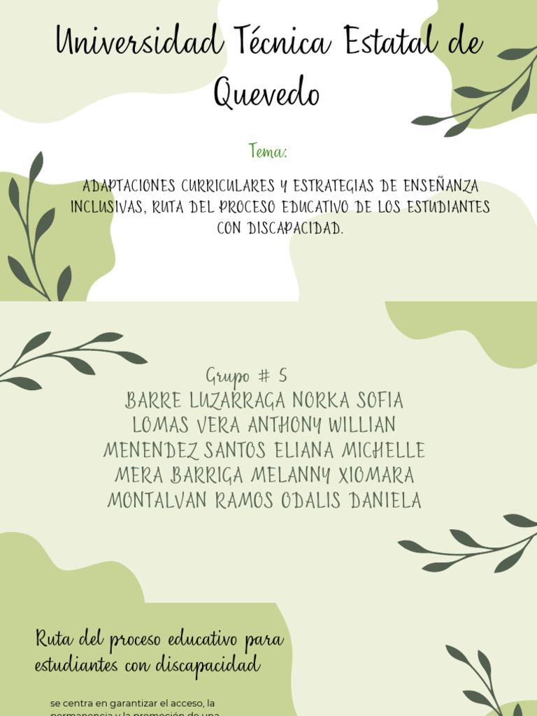 Estrategias Inclusivas para Educación Especial | PDF | Evaluación ...