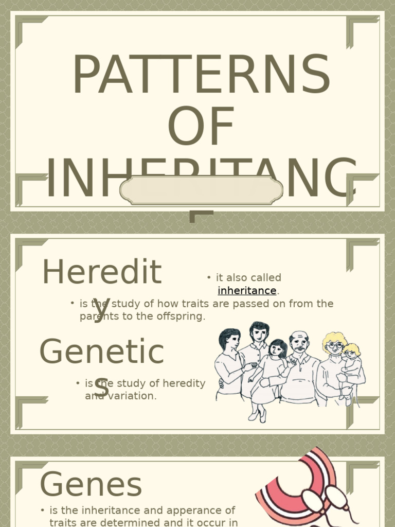Inheritance Patterns and Genetics Explained | PDF | Dominance (Genetics ...