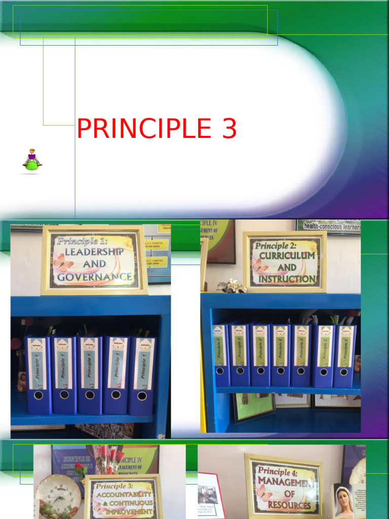 Principle 3 Presentation | PDF | Teachers | Accountability