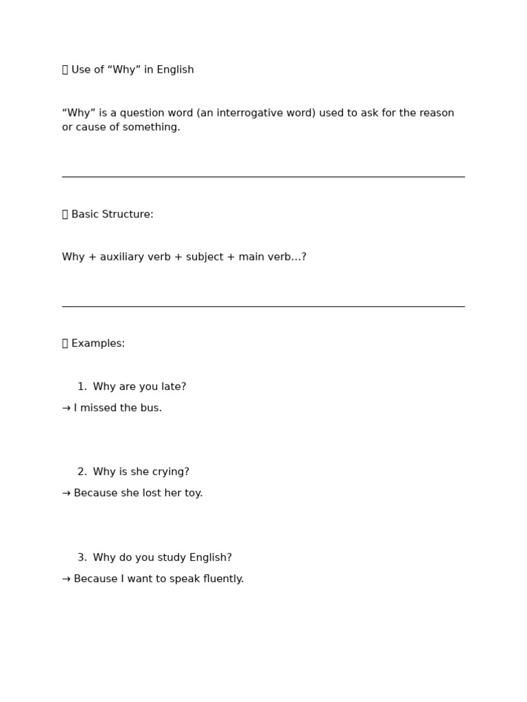 Understanding the Use of 