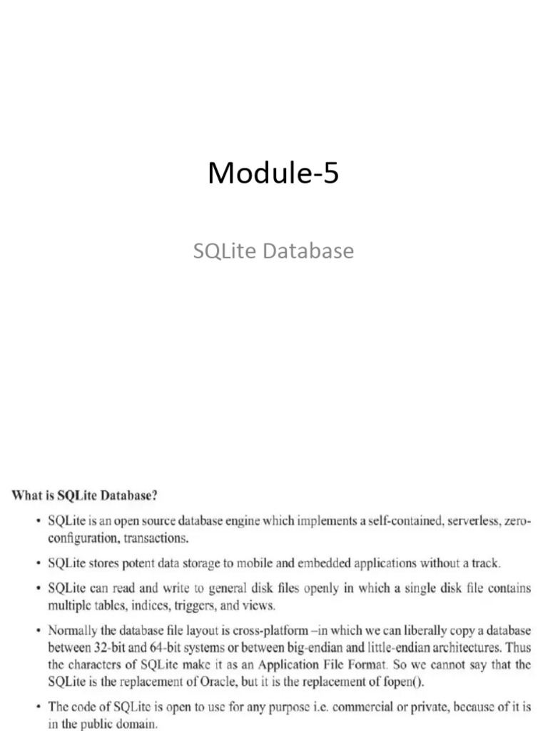 Module 5 | PDF