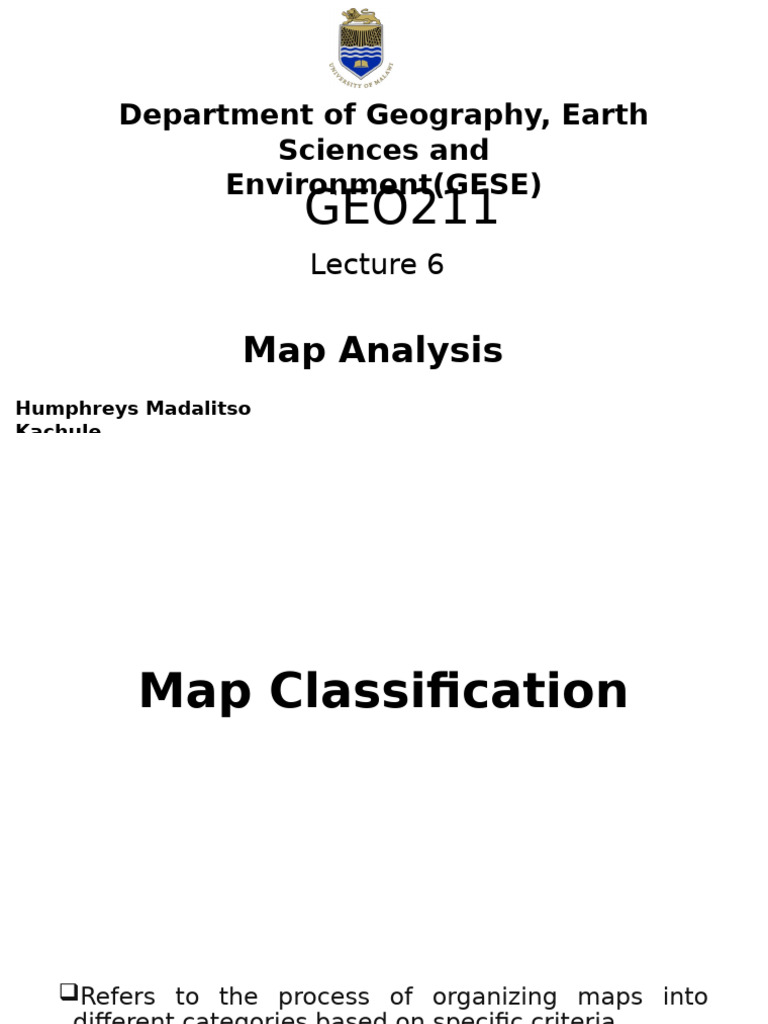 Map Classification and Analysis Techniques | PDF | Contour Line | Map