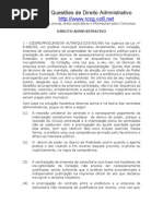 172 Questões Direito Administrativo