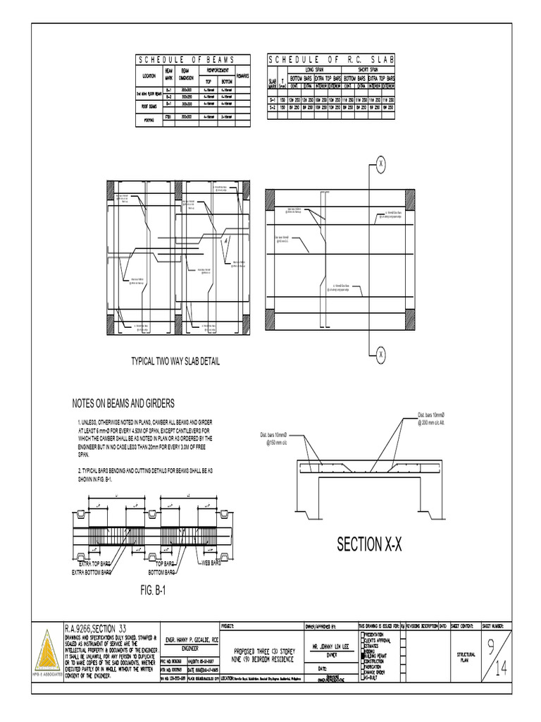Two-Way Slab Reinforcement Details | PDF | Structural Engineering