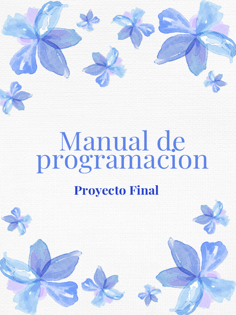 Documento A4 Portada Trabajo Proyecto Acuarela Aesthetic Floral Pastel ...