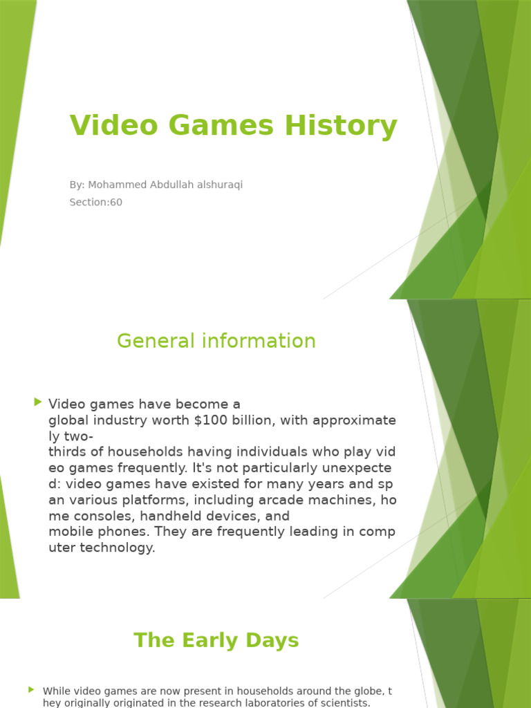 Origins and Evolution of Video Games | PDF