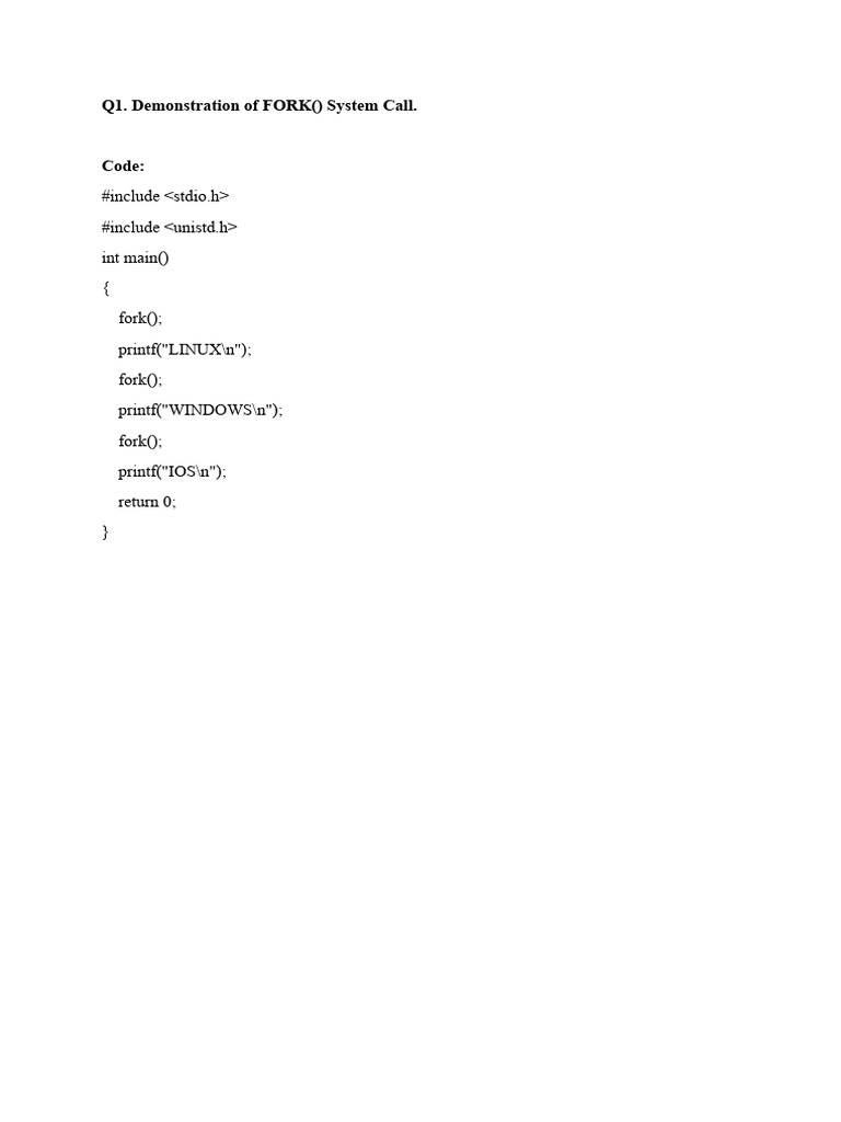 System Calls and Process Management in C | PDF | Computer Engineering ...