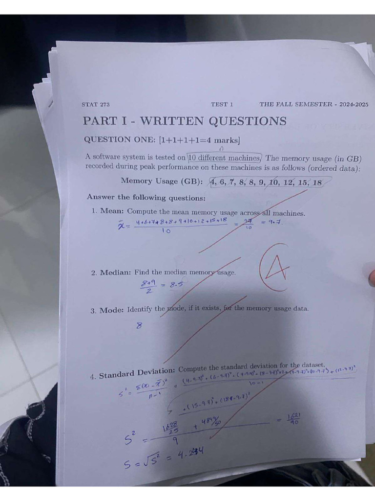 Test1 First 2425 | PDF