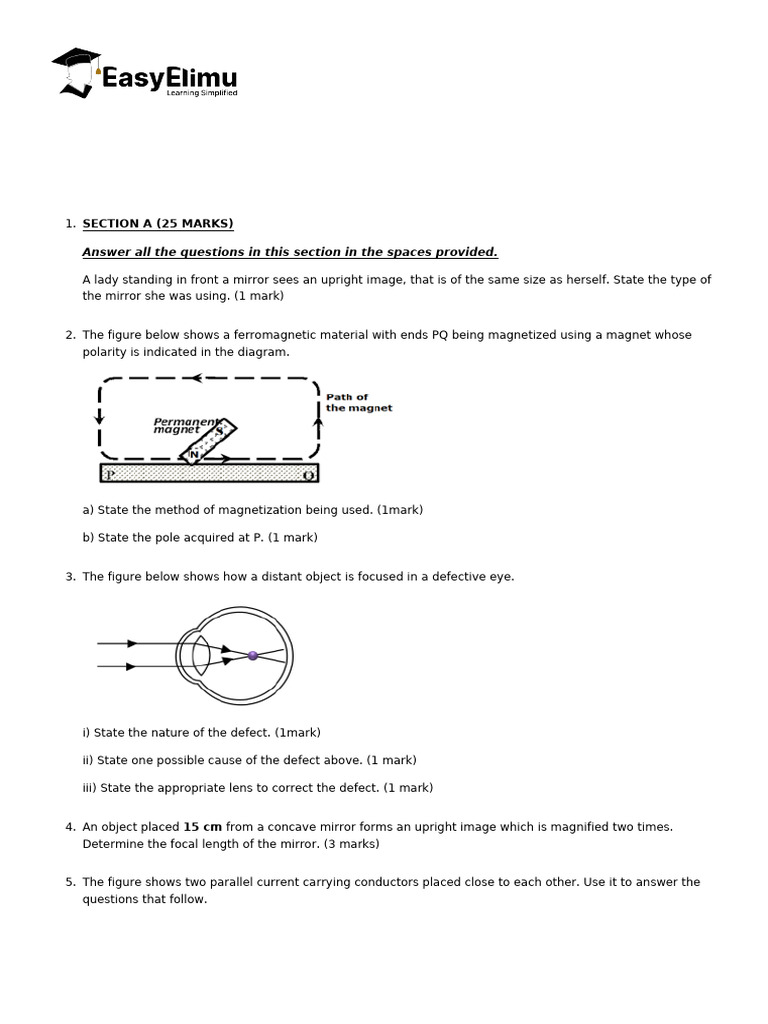2025 Kala Physics Paper 2 Mock Exam | PDF | Capacitor | Inductor