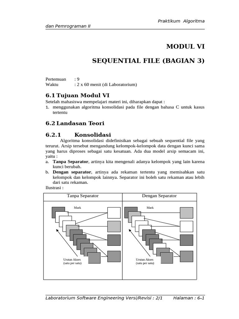 Algoritma Konsolidasi File Sequential | PDF
