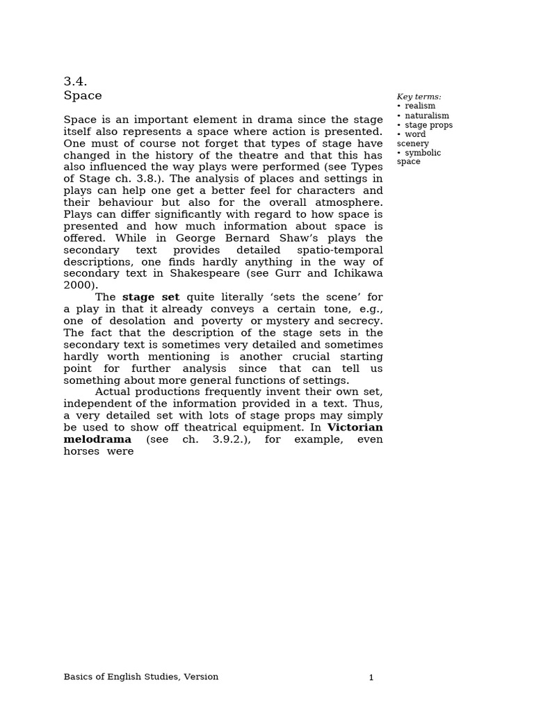 Understanding Space in Drama | PDF | The Tempest