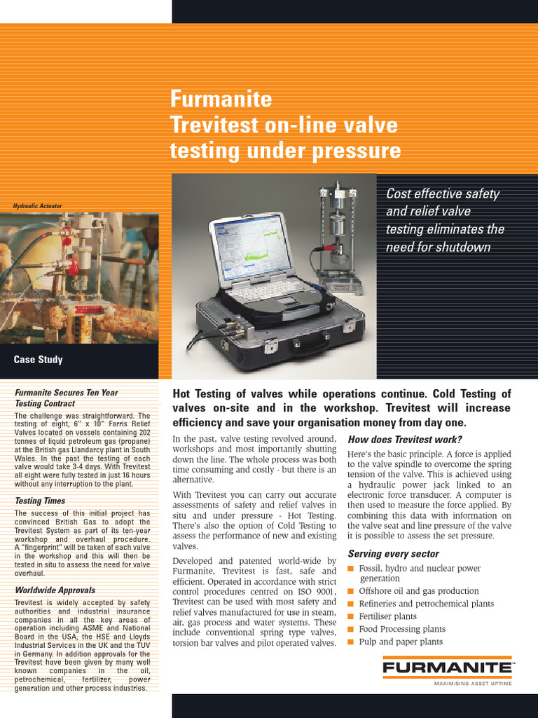 Efficient Valve Testing with Trevitest | PDF | Valve | Steam