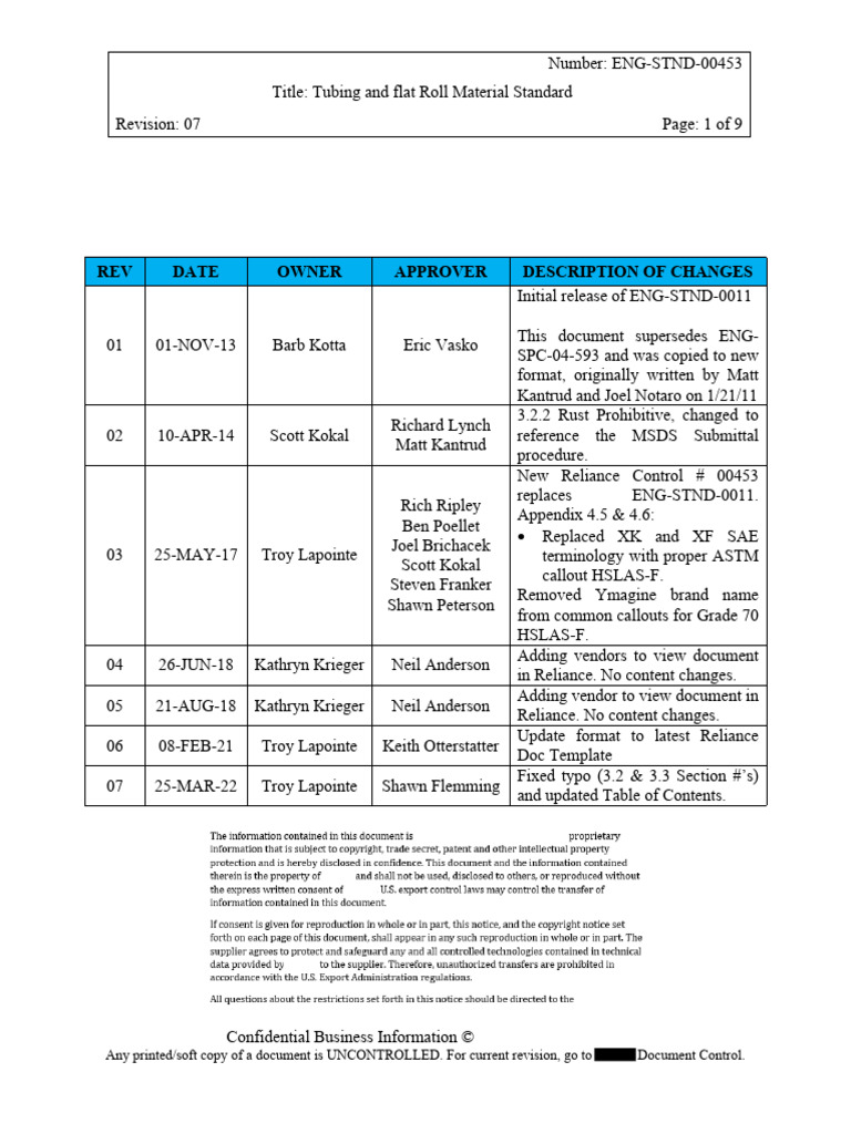 Steel Tubing and Flat Roll Standards | PDF | Lubricant | Pipe (Fluid ...