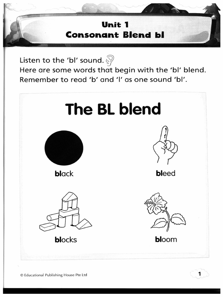 Unit 1 Consonant Blend BL | PDF