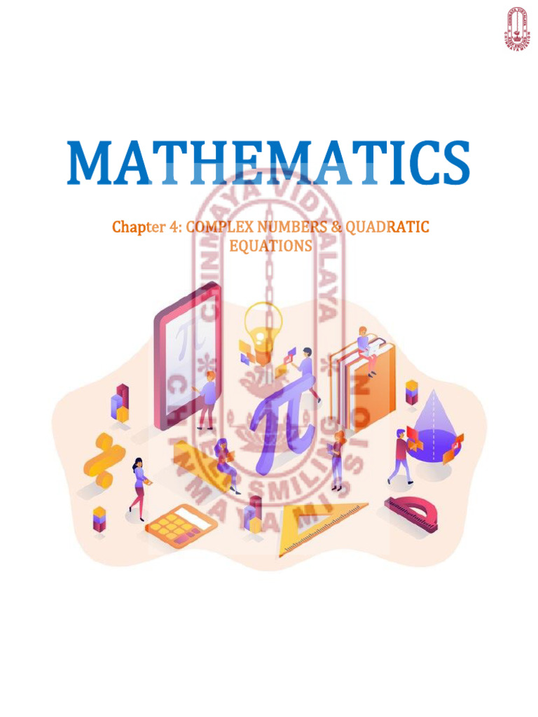 Chapter 4 Complex Numbers and Quadratic Equations | PDF | Complex ...