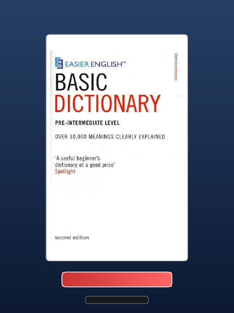 Easier English Basic Dictionary Test Bank Available Instantly | PDF ...