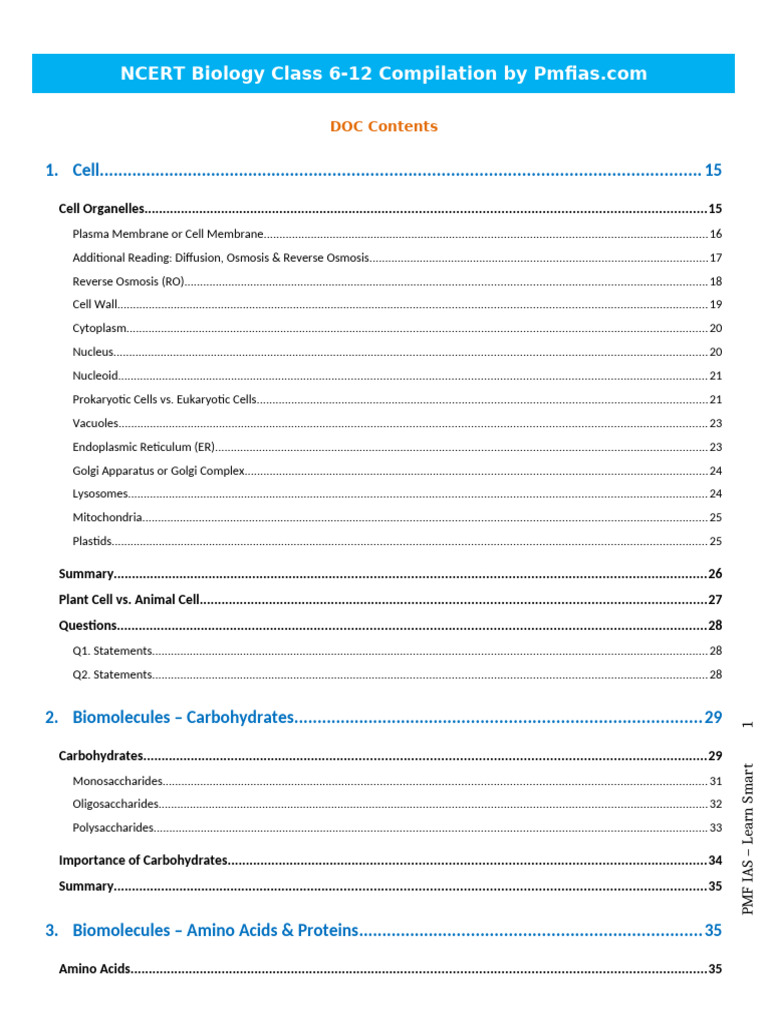 NCERT Biology Guide for Classes 6-12 | PDF | Dominance (Genetics ...