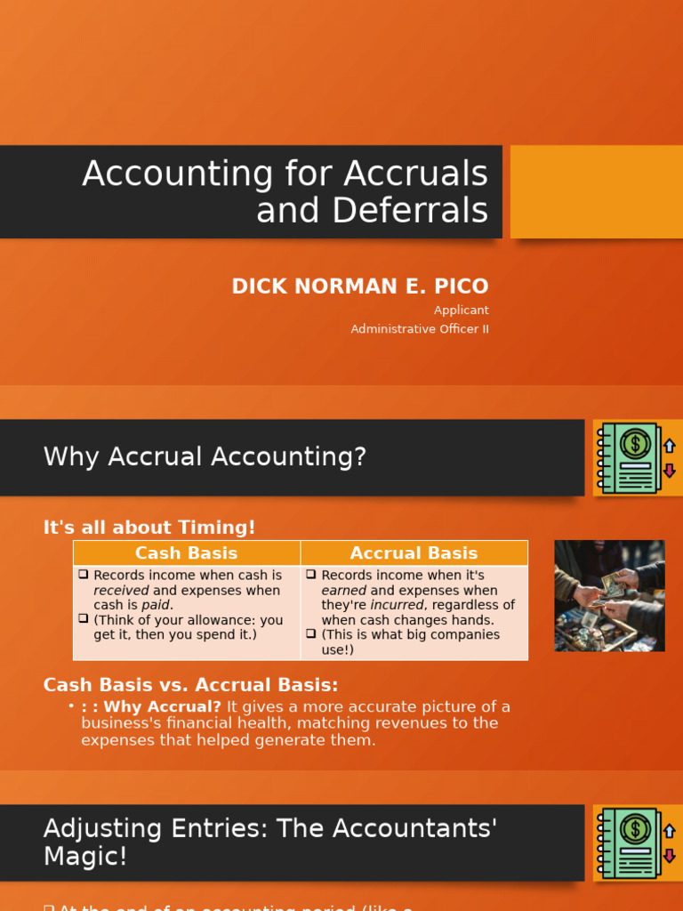 Understanding Accruals and Deferrals | PDF | Debits And Credits | Deferral