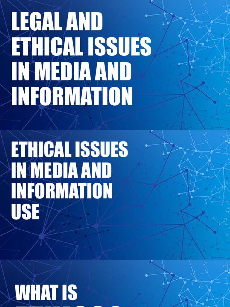 7 Legal and Ethical Issues in Media and Information | PDF