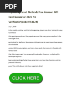Generate and Check Amazon Giftcard Codes | PDF | Computers