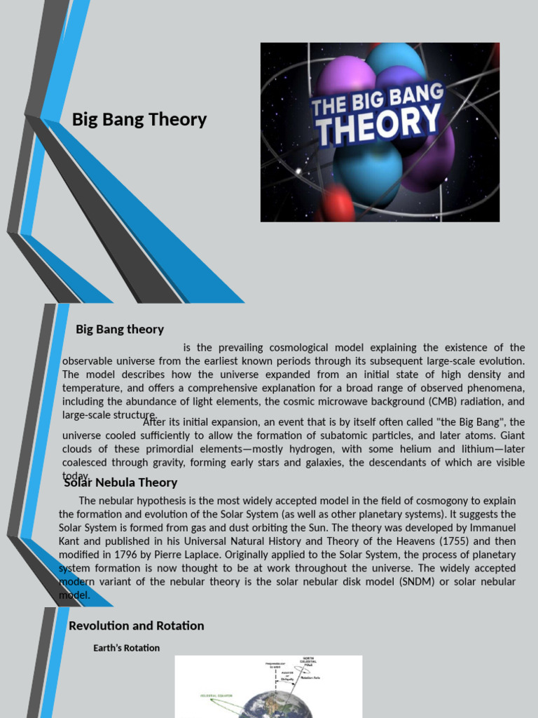 Big Bang and Earth's Formation Explained | PDF | Atmosphere Of Earth ...