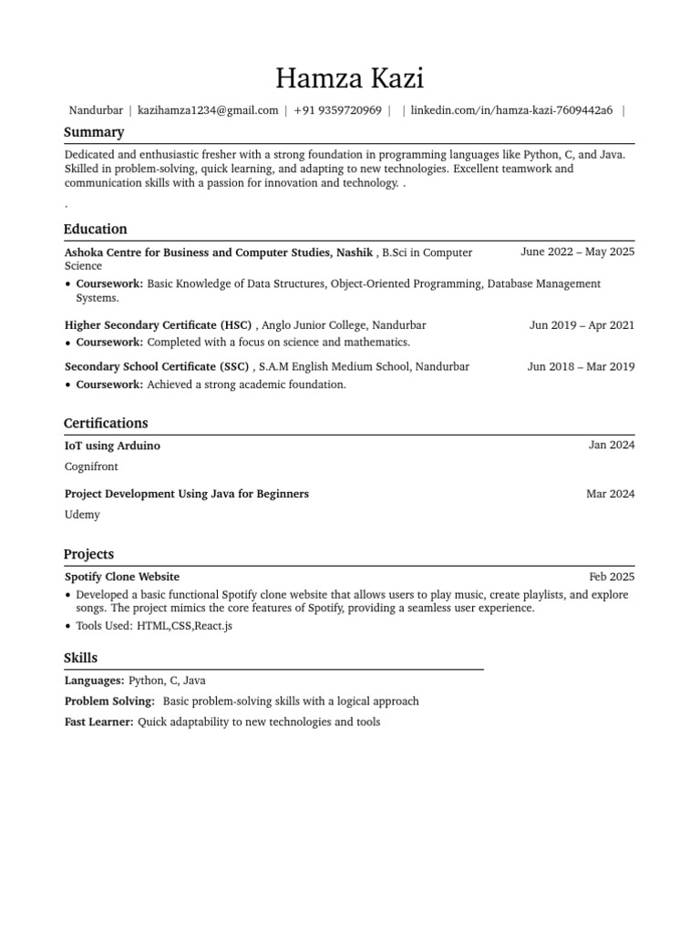 RenderCV EngineeringResumes Theme - 1