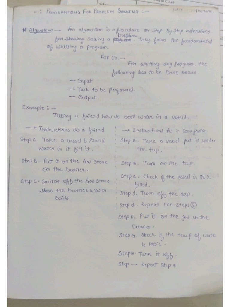 Pps Unit 1 Notes | PDF