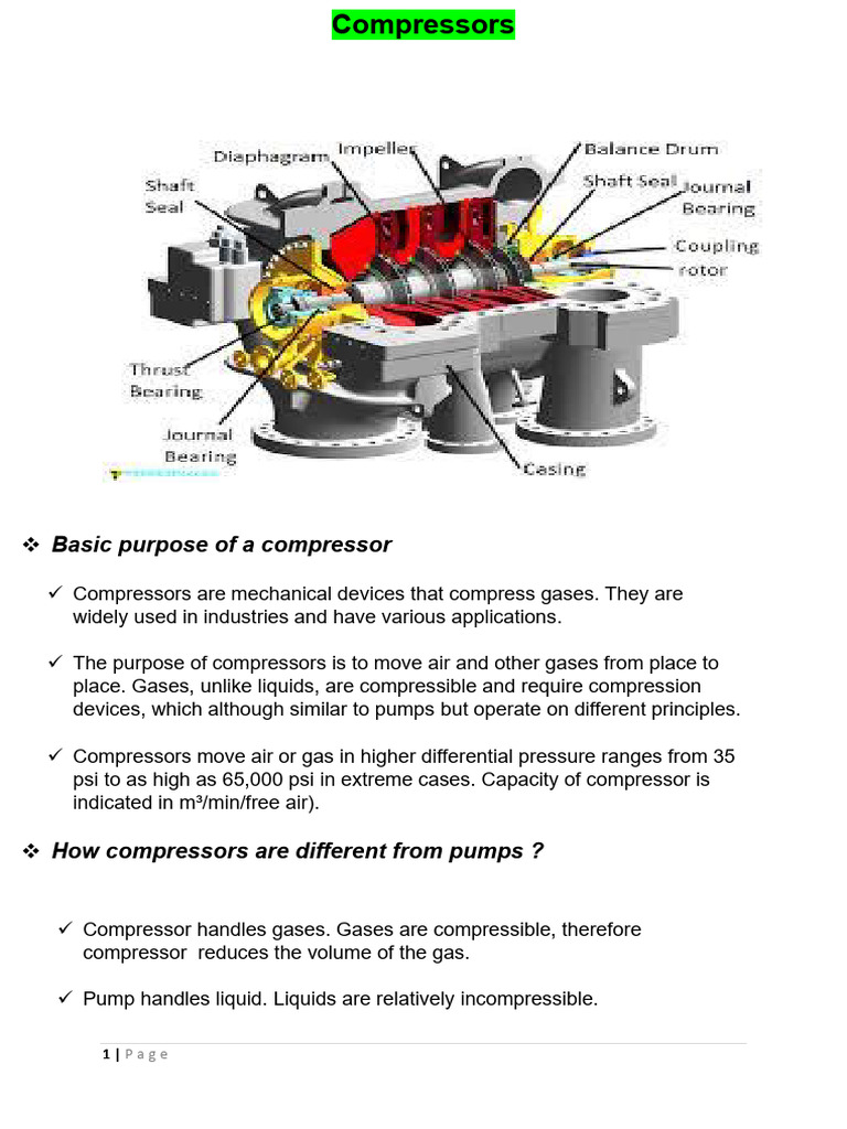 Compressor Basics for Refineries | PDF | Piston | Gases