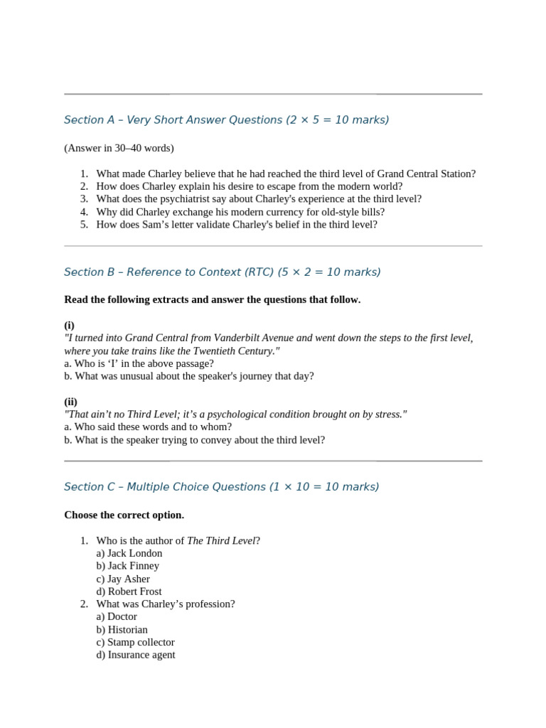 Third Level Analysis: Questions & Answers | PDF | Chess | Chess Theory