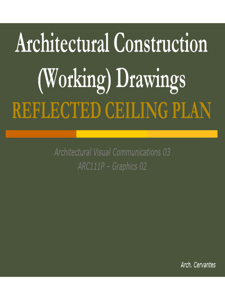 08 - ARC111P - Reflected Ceiling Plan (RCP) | PDF